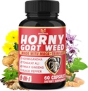 BMVINVOL Horny Goat Weed Capsules with Tribulus, Ginseng, Ashwagandha, Maca, Tongkat Ali, Nettle, Black Pepper - 60