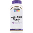 21st Century Apple Cider Vinegar, 300 mg, 250 tabletter