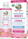 MaryRuth Organics USDA multivitamínico orgánico para mulleres, multivitamínico de mulleres libres de azucre, vitaminas líquidas para mulleres, suplementos de apoio inmune, Ashwagandha, Metilfolate, Vegan, Non-GMO, 15.22 Fl Oz