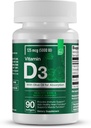 Essential Elements D3 Vitaminleri 5000 I Softgels with Olive Oil for Bone, Muscle, & Immune Support
