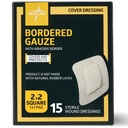 Medline Bordered Gauze, 2" x 2" Adhesive Island Wound Dressing, Sterile, 15 Count