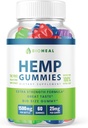 BioHeal Gummies - Officiële Formule - Bioheal Gummies met Hemp Extract Extra sterkte prestaties Hemp Blend, Great Taste, Bio Heal Big Size Gummy, New 2023 1500mg Per Bottle New 2023 (60 Gummies)