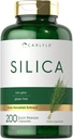 Carlyle Silica dodatek Kapsle 124; 200 Počet 124; z Horsetail Extract 124; Non- GMO & Gluten zdarma