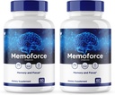 (2 paket) Spominske tablete, Memo Force Supplement, Memoforce Cognitive Health, MemoForce Memo Forme, MemoForce Advance Formula, MemoForce Brain Support, Focus Memo Force Tablets, (120 kap)