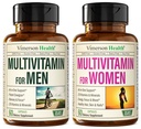 Multivitamin Multimineral Supplement for Men + Women 2-Bottle Bundle. Healthy Immune Response, Strong Joints and Bones, Eye Health, Digestive System Support, Antioxidant Properties