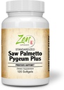 Saw Palmetto & Pygeum Plus - Prostate Support Supplement for Prostate & Urinary Tract Health Including Frequent Urination, Beta-Sitosterol Supports DHT Blocker for Hair Loss Prevention 120-Softgel