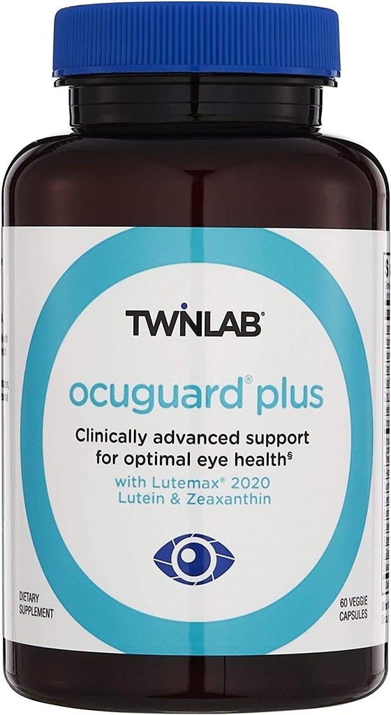 Twinlab Ocuguard Plus - Ögontillskott med Zink, vitamin A, C & D - 60 Veggie kapslar