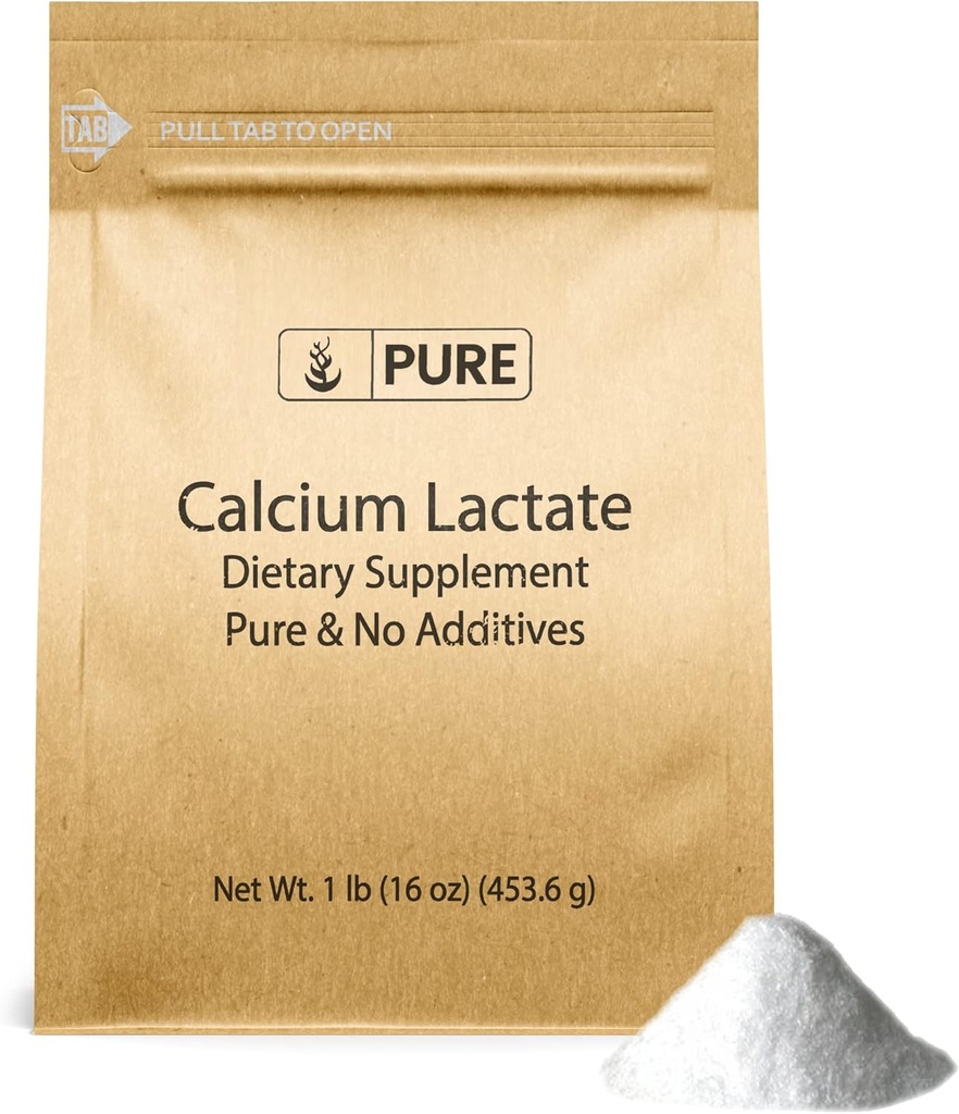 Ingrediente originale pure Lactat de calciu (1lb) Supliment de calciu, Electrolit, Non-GMO