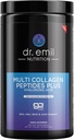 DR. EMIL NUTRITITION Multi Collagen Peptides Powder - 20g Popper Hydrolyzed Collagen Protein Poader dengan Acid Hyaluronic untuk Rambut, Skin, Nails dan Joints - 15 Servis