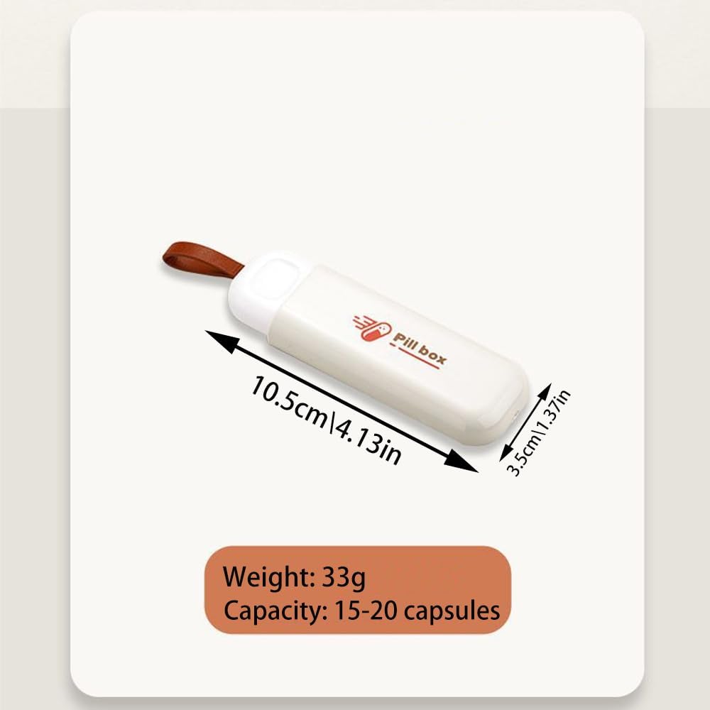 2 pcs đi du lịch các nhà quản lý thuốc, BoSOIRSOU Daily Pill, Day Pill Dispenser, Pill Case, Trade Medicine Organzer, Pill Supers cho các loại dầu cá