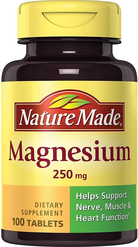 Natura Made Magneziu 250 mg comprimate 100 ea (Pachet de 5)