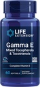 Life Extension Gamma E Mixed Tocopherols & Tocotrienols - Complete Vitamin E Spectrum, Antioxidant Protection - Non- GMO, Gluten- Free - 60 Softgels