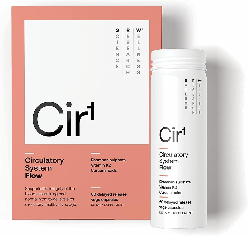 SRW Laboratories Cir1 Flow | 지원 정상적인 혈압 & Nitric 산화물 수준, 지원 혈관 구조 & Integrity (60의 조사 1))