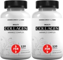 מעבדות מחקר 2 עבור 1 פרס 240 גלולות Collagen - 6000 מ"ג ליום. Grass Fed Anti-Aging תמיכה עבור Skin, Joints, Tendons, Bones, Hair and Nails. פליאו ידידותי שיתוף פעולה עם אבקת פפטים ...