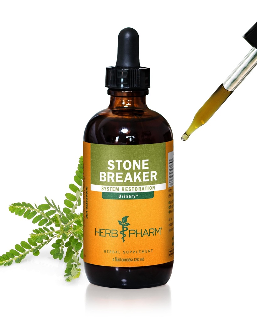 Herb Pharm Stone Breaker Chanca Piedra Liquid Extract: Supports the Urinary System | Fast-Absorbing & Sugar-Free Stone Breaker Tincture with Hydrangea, Juniper, & Burdock | Up to 8 Week Supply, 4 oz*