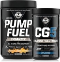 PMD Sports Ultra Pump Fuel Insanity - Pre Workout - Tropical Orange Mango (30 strežb) Sports CG5 Premium Creatine in L-glutamin Powder (60 strežb)