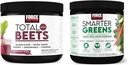Force Factor Total Beets Beets Mix Superfood Powder con Nitratos para apoiar a circulación, fluxo de sangue e verdes máis intelixentes Daily Wellness Powder para apoiar a enerxía, inmunidade e dixestión