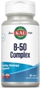KAL B 50 Complex, B Complex Vitamine per l'energia, il metabolismo, la sintesi delle cellule del sangue rosso e il supporto immunitario, con vitamina B12, B6, acido folico e altre vitamine B, Vegan, 50 Serve, 50 compresse