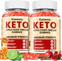 Keto ACV Gummies – Apple Cider Vinegar với mẹ, Metabolism Hỗ trợ– với vitamin B6 & B12 – Vegan, Non-GMO – Hỗ trợ Daily Wellness – 120 Count