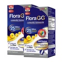 LABO Nutrition FloraGG Lactobacillus Rhamnosus LGG 25 Billion CFU Daily (LGG Probiotic with Sunfiber) 5-Layer Microencapsulated L. Rhamnosus Supplement | Digestion & Immune Support | 60 Capsules x2
