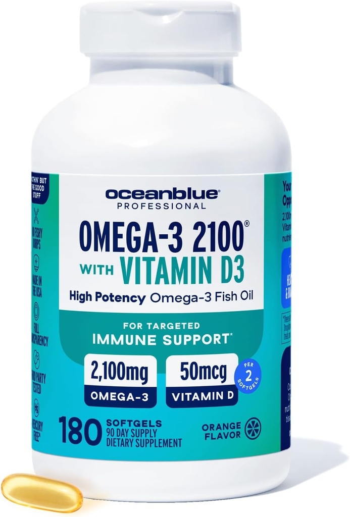 Oceanblue Professional Fish Oil met vitamine D3 
