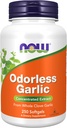 Now Foods Supplements, Alho Odorless (Allium sativum), Extrato Concentrado, 250 Softgels