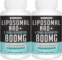 NAD+ 800 mg, Trans-Resveratrol 300 mg, Max Absorption, Actual NAD+ Zahartze osasungarriaren, energia zelularraren, DNAren konponketaren, Longevity - 120 Softgel