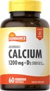 Sundance Calcium 1200 mg s vitamínom D3 5000 IU 