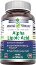 Amazing Formulas Alpha Lipoic Acid 300 mg Capsules Supplement Supplement Amend124; Non-GMO Amend124; Gluten Free Amend124; Made in USA (60 Count)