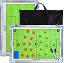 Rena Vie Magnetic Soccer Coaching Tactics Board, Portable Soccer Clipboard för Coaches Soccer Dry Erase Whiteboard Strategy Tactical Blackboard Football Coach Board med spelare Markers, Pen och Eraser