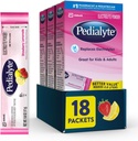 Pedialyte Electrolyte Powder Packets, Maasikas Lemonaad, Hüdratsioonijook, 18 ühekordselt kasutatavat pulbripaketti