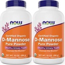 NOW Foods Pure, Organic D-Mannose 10 oz Powder (Pack of 2) - Húgyhólyag Cleanse és vizelet Tract Health Supplement - Non-GMO - Vegan Friendly - 2000mg / 2 Grams per Serving