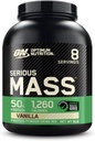 Optimum Nutrition Ciężka masa, Gainer masy proszku, Gainer masy, Witamina C i Cynk do wsparcia immunologicznego, Kreatyna, Wanilia, 6 Funt (Opakowanie może Vary)