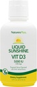 Natures Plus Liquid Sunshine Vitamin D3-5000 IU, 16 fl oz - Delicious Tropical Citrus Flavor - Bone Health, Heart Health ' Immune System Support supplement - Gluten Free - 32 Servings