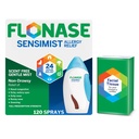 Flonase Sensimist Allergy Relief Nasal Spray - Non-Drowsy 24HR Long Lasting Allergy Relief with Fine, Scent-Free Mist - 120 Sprays Plus Bonus Pack of Tissues