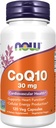 NOW Integratori alimentari, CoQ10 30 mg, Grado farmaceutico, Forma All-Trans prodotta da Fermentazione, 120 capsule di Veg
