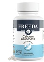 Freeda Calcium Gluconate – Kosher Vegan Calcium Supplement – Easy to Digest & Absorb – Supports Bone Strength – Pure Calcium Without Vitamin D – (100 Capsules)
