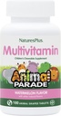 Natures Plus Animal Parade Children 's Chewable Multivitamin, Watermelon - 180 Animal- Shaped Tablets - Promodes Health & Well- Being - Vegan, Gluten Free - 90 Servere