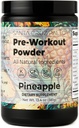 Santa Cruz Paleo Pre Workout Powder Electrolytes, magnesio, potasio, sal mariño e citrulina, cafeína e azucre Free Preworkout Mix para enerxía e hidratación, Pineapple Flavor, 30 servizos
