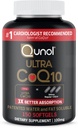 Qunol Ultra CoQ10 100mg Softgels- 3X mai bine absorbtie Coenzime Q10 Suplimente - Antioxidant Supliment pentru Vascular si Heart Health & Energy Production - 5 luni de aprovizionare - 150 Conte