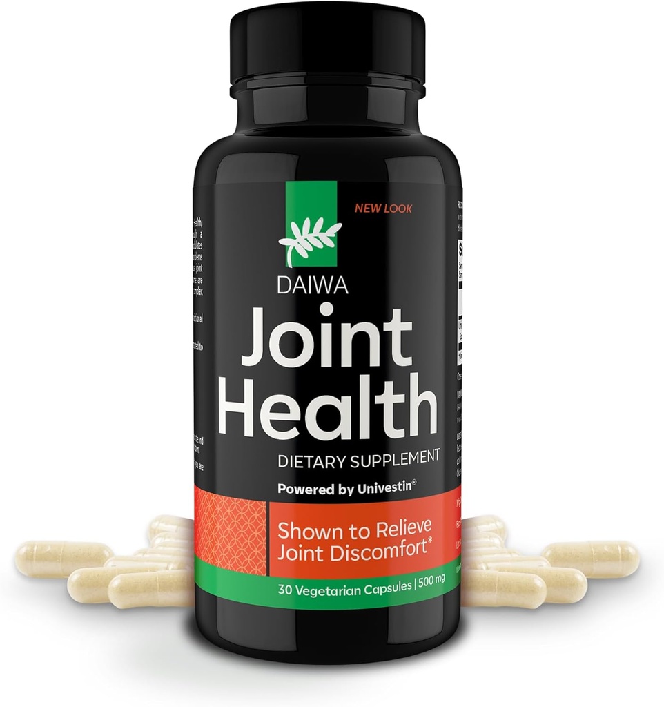 Daiwa Joint Health - Tendon and Ligament Supplements with Chinese Skullcap and Acacia Catechu - Traditsiooniline taimepõhine valem aktiivseks elustiiliks - Non-GMO, 30 taimekapslit