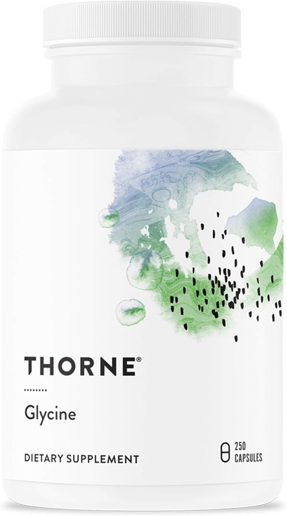 THORNE - Glycine - Amino Acid תומך להרגעה, Detoxification ותפקוד שרירים * - 250 קפסולות