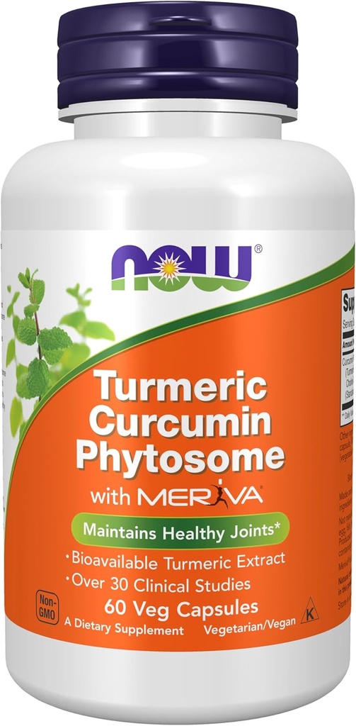 Sekarang Makanan Suplemen, Curcumin Phytoome, Bio- Enhanced Turmeric Extract, 60 Veg Capsules