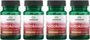 Swanson Nattokinase 2000 Fibrinolytic Units 100 Milligrams 30 Capsules Enzyme (4 Pack)