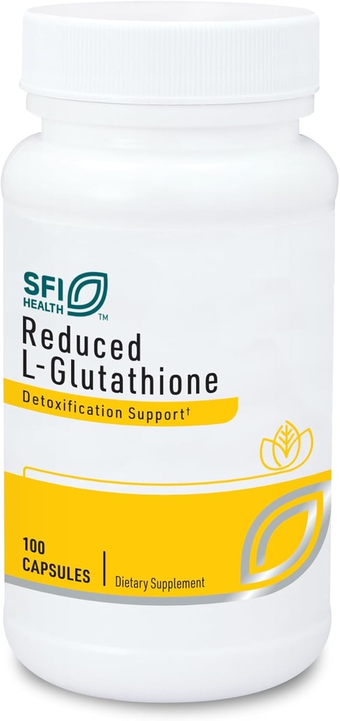 Klaire Labs SFI Health (SFI) ลด L-Gluatitione 150mg - Antooxident Supplement with Magnesium for Wheer, Detox & Immun รองรับ - activeed Form - Hypoollegencation (100 Capsutions)