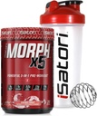 iSatori Morph Xtreme Intense Pre Workout - Bombsicle (20 Serve) Classic Blender Bottiglia (bottiglia di cavi con top rosso)
