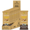 EatToHeal Peanut Butter Real Food Bar - Orgânico Vegan saudável alta proteína Bares - Baixo açúcar substituição de refeições, Não OGM, Nunca cozido, Planta com base, Glúten grátis - criado para desfrutar, Não sentar em prateleiras