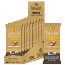 EatToHeal Peanut Butter Real Food Bar - Organic Vegan Healthy High Protein Bars - Low Sugar Meal Replacement, Non GMO, Never Baked, Plant Based, Gluten Free - Crafted to Enjoy, Not Sit on Shelves
