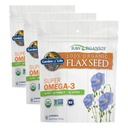 Garden of Life 100% OrganicGround Flax Seed,Cold Milled Premium Golden Flaxseed Meal for Women and Men,2g Omega 3,Lignans,3g Fiber,3g Protein,One Ingredient, Preservative Free,28 Servings (Pack of 3)