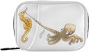 Naljakas Seahorse Octopus Pill Box 7 Day Pill Case Travel Pill Korraldaja kott Zipper Bag Portable Weekly Case Compact Suurus Vitamiini täienduse hoidja